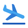 icons8 airplane landing 96
